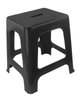 Vplast Aufstieghilfe und Sitz, Schwarz, 1 Stufe, 41 x 26 x 32 cm