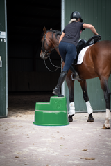 Excellent Horse Aufstiegshilfe, 3 Stufen, grün, Höhe 55 cm, Ø 60 cm