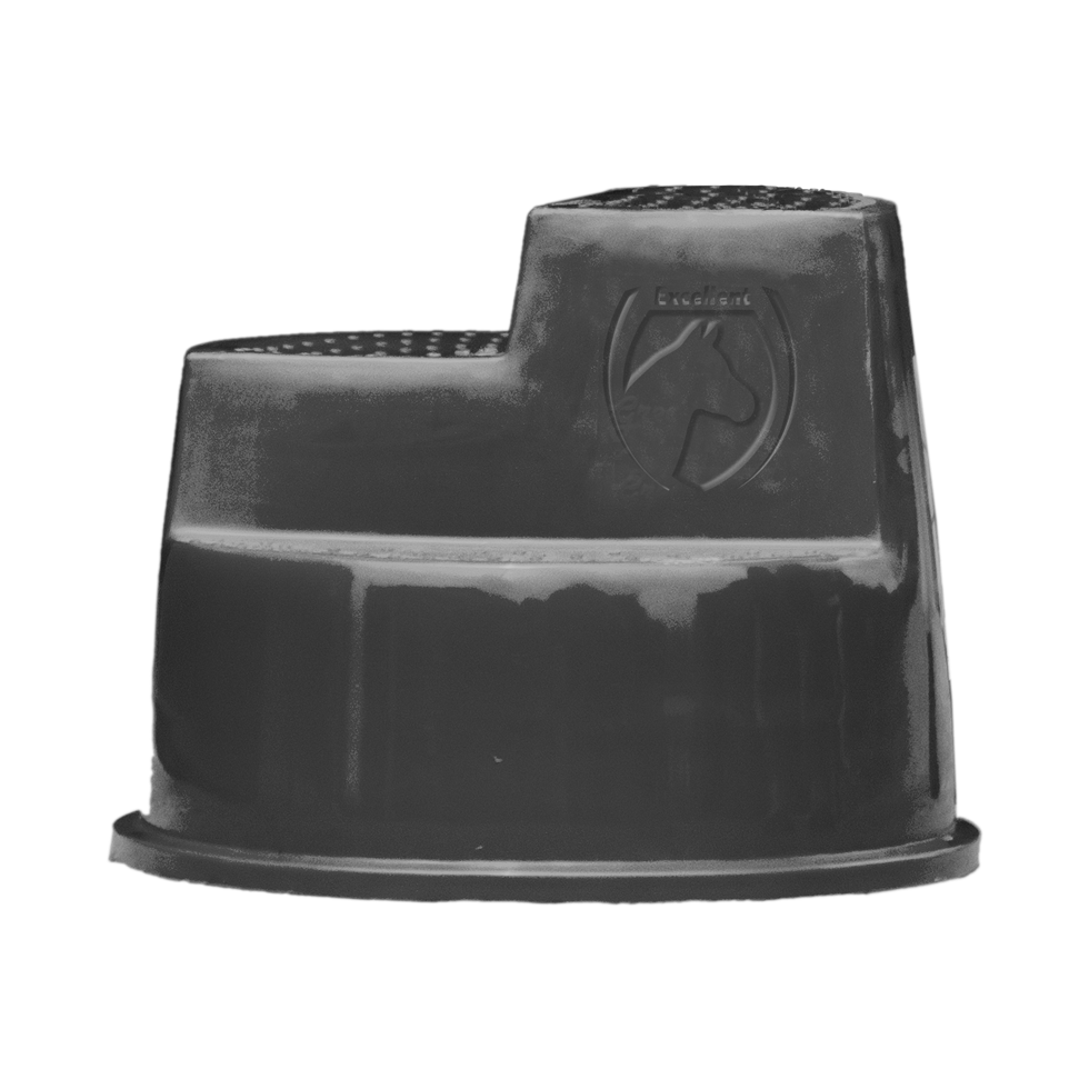 Excellent Horse Aufstiegshilfe, 3 Stufen, Schwarz