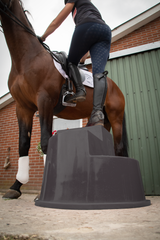 Excellent Horse Aufstiegshilfe, 3 Stufen, Schwarz