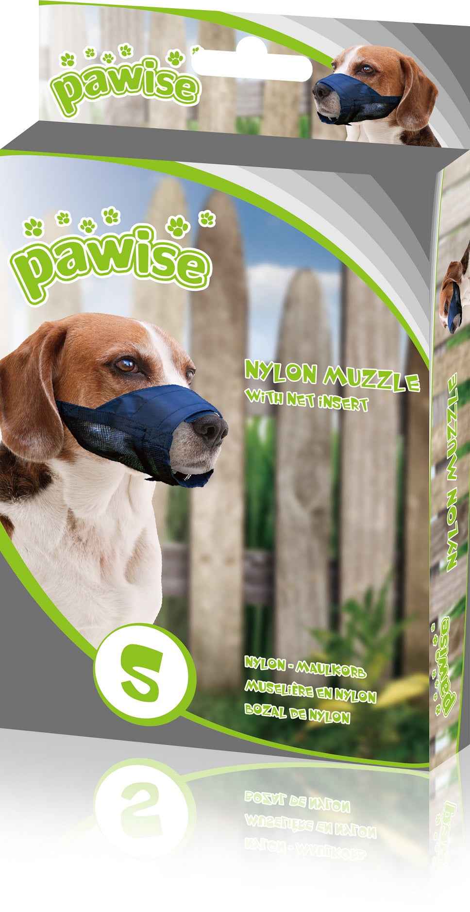 Pawise Maulkorb, Nylon, verstellbar, XS, schwarz