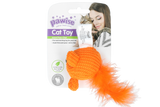Pawise Katzenspielzeug Maus, Wolle, Catnip, Federn, 14 cm