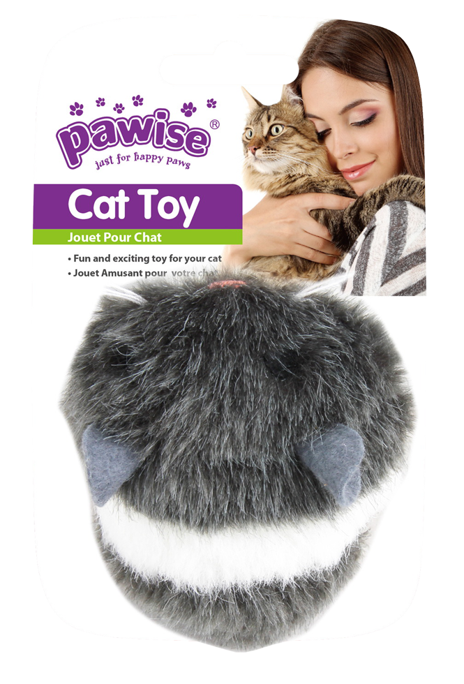 Pawise Katzenspielzeug Vibrationsmaus, Plüsch