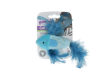 Pawise Katzenspielzeug Fisch, Plüsch, Catnip, Federn