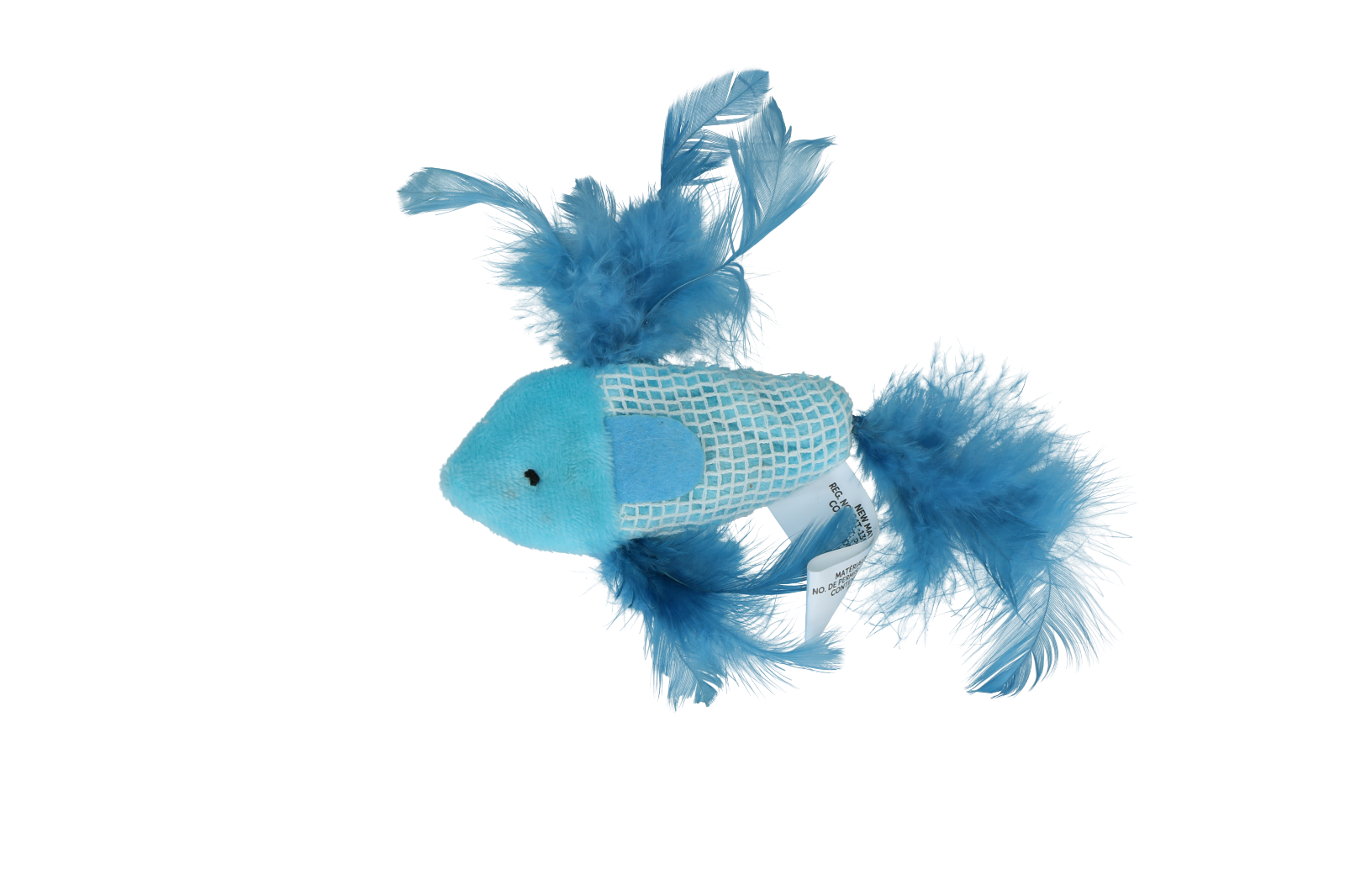 Pawise Katzenspielzeug Fisch, Plüsch, Catnip, Federn