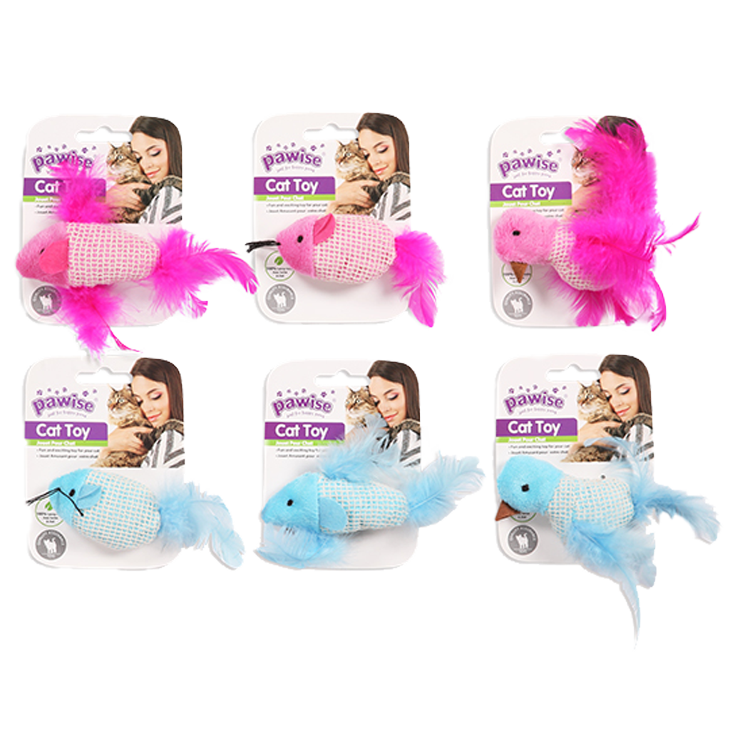 Pawise Katzenspielzeug, Vogel, Plüsch, Catnip