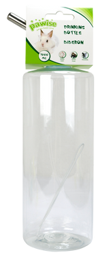 Pawise Trinkflasche, Edelstahl-Trinkrohr, XL, 1000 ml, Ø 8 cm, für Chinchillas, Frettchen, Kaninchen