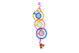 Pawise Vogelspielzeug, Spiegelkette, 24 cm