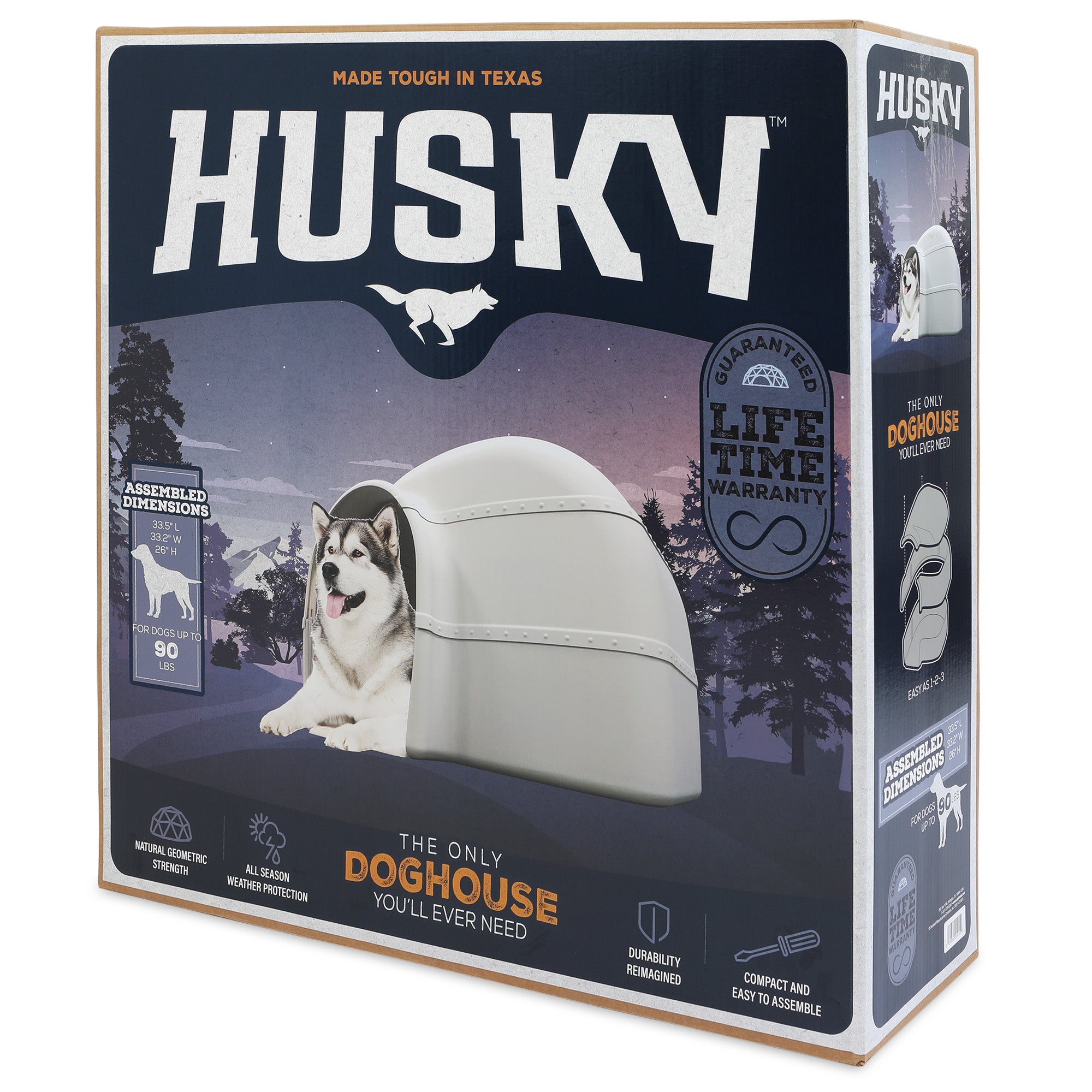 Petmate Hundehütte Husky, 85 x 84 x 66 cm, für Hunde bis 40 kg