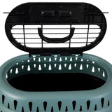 Petmate Katzen Transportbox, Top Load, Pearl Green Frost, 48,3 x 31,8 x 27,4 cm, für Katzen bis 4,5 kg