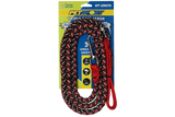 Petsport Hundeleine Triple Safe, geflochten, leuchtend, gepolsterter Griff, rot, 1,8 m