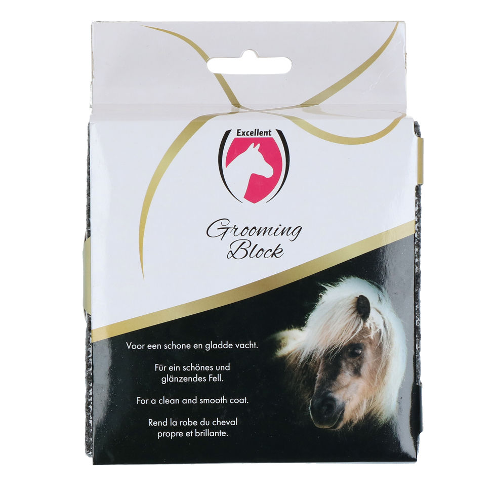 Excellent Horse Grooming Block, Pferdefell-Reinigungsstein, 12 x 12 x 3 cm