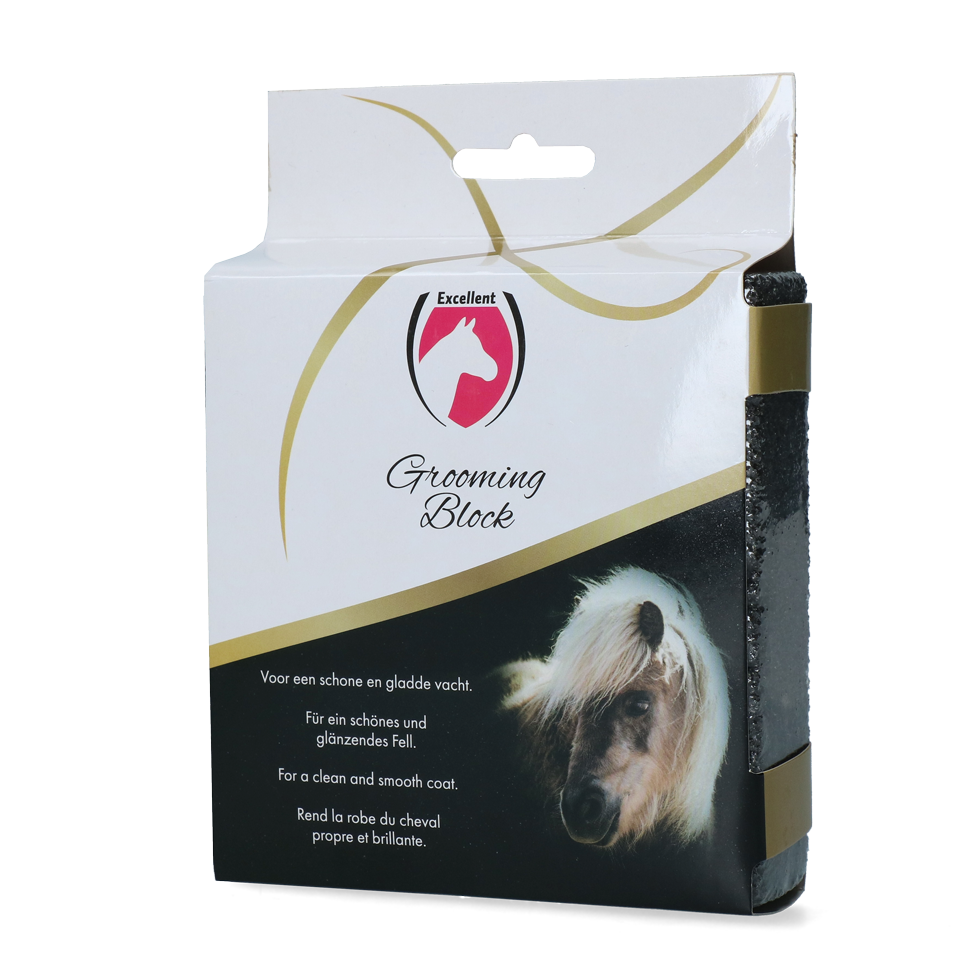 Excellent Horse Grooming Block, Pferdefell-Reinigungsstein, 12 x 12 x 3 cm