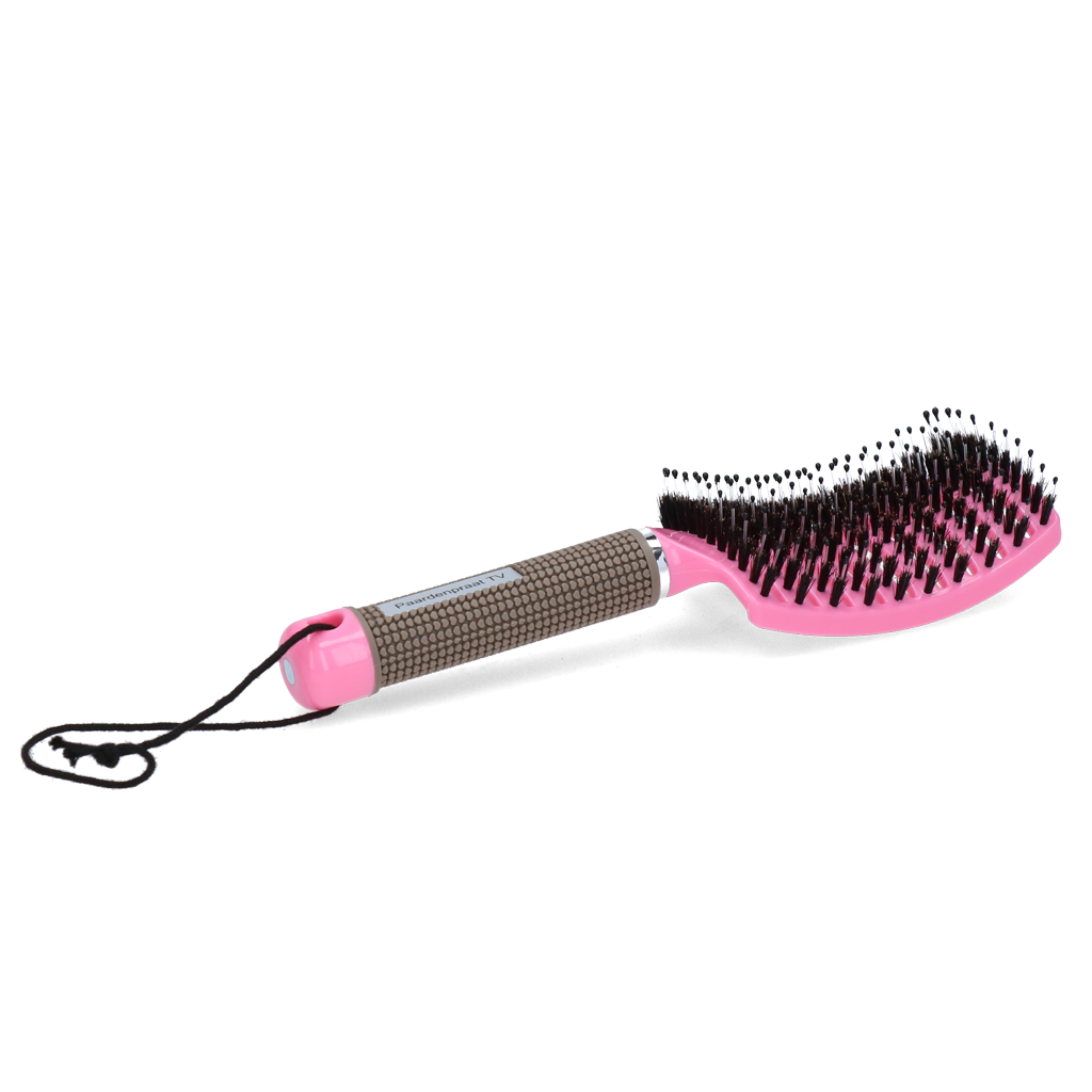 Paardenpraat TV Pferdebürste Supreme, rosa