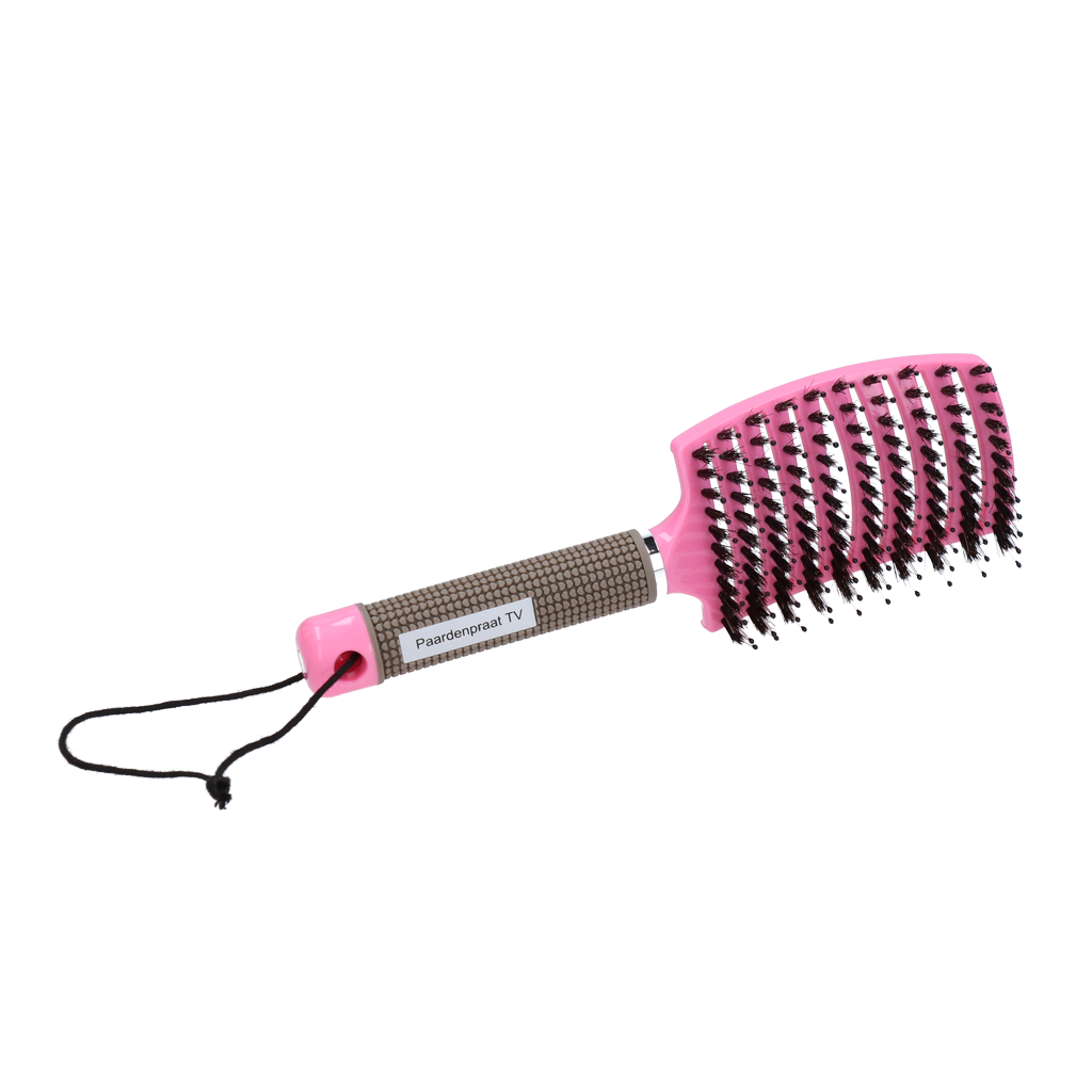 Paardenpraat TV Pferdebürste Supreme, rosa