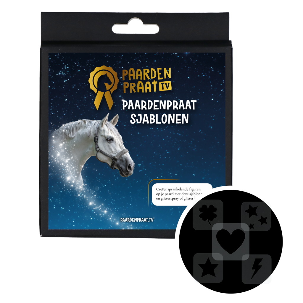 Paardenpraat TV Schablonen, Kunststoff, 5 Stk