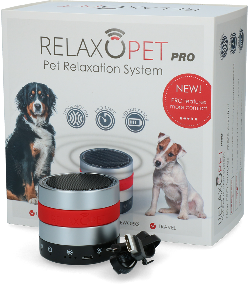 RelaxoPet PRO Entspannungsgerät Hund, kabellos, wiederaufladbar
