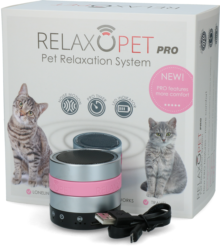 RelaxoPet PRO Entspannungsgerät Katze, kabellos, Ø 6,2 cm, 3 W
