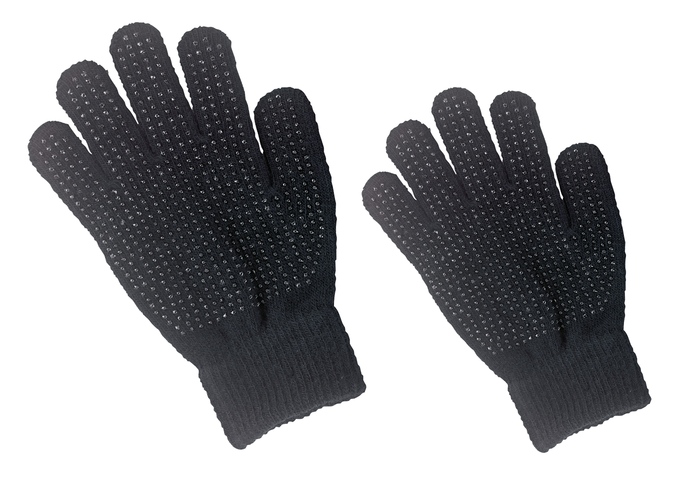 Handschuh mit Noppen, schwarz, Einheitsgröße, Erwachsene