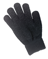 Handschuh mit Noppen, schwarz, Einheitsgröße, Erwachsene