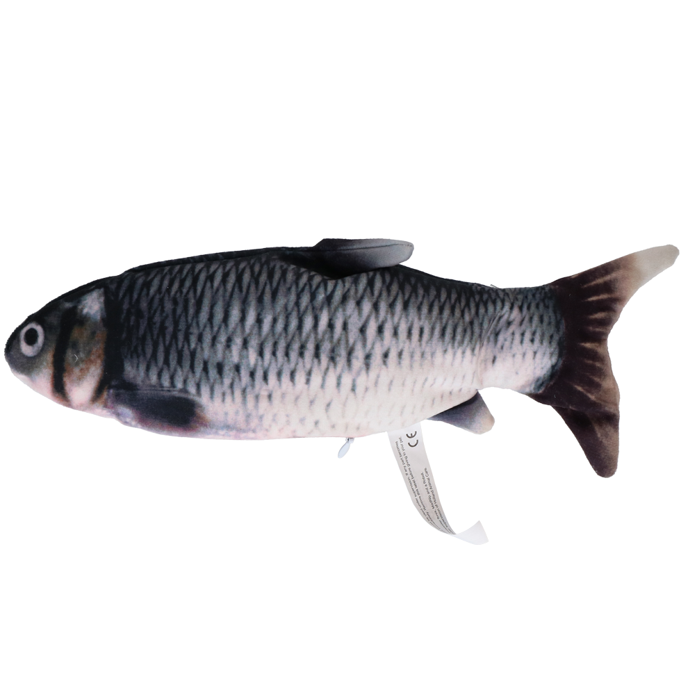 Robocat Katzenspielzeug Fisch, MADNIP-Füllung, USB aufladbar, 30 cm