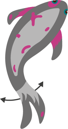 Robocat Katzenspielzeug Fisch, MADNIP-Füllung, beweglich, USB aufladbar, 30 cm