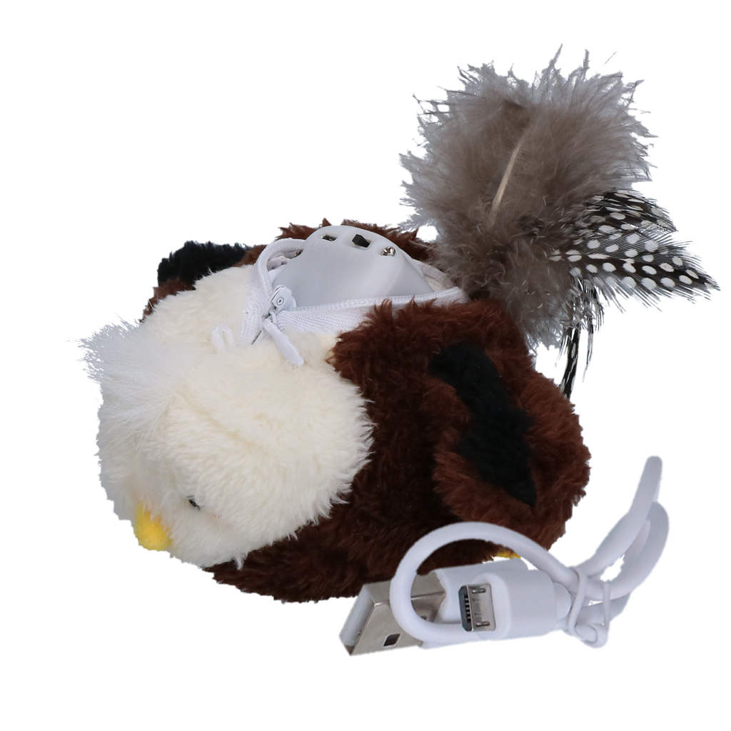 Robocat Katzenspielzeug Adler, beweglich, Soundfunktion, Madnip, wiederaufladbar