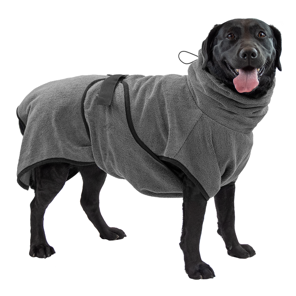 Royal Dry Hundebademantel, Chenille-Mikrofaser, saugfähig, schnell trocknend