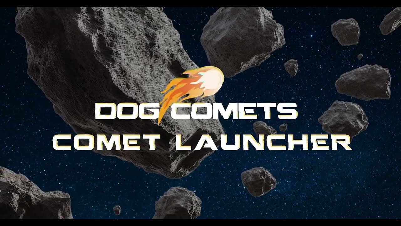 Dog Comets Ball Launcher, 58 cm, für Bälle bis Ø 6 cm, Orange
