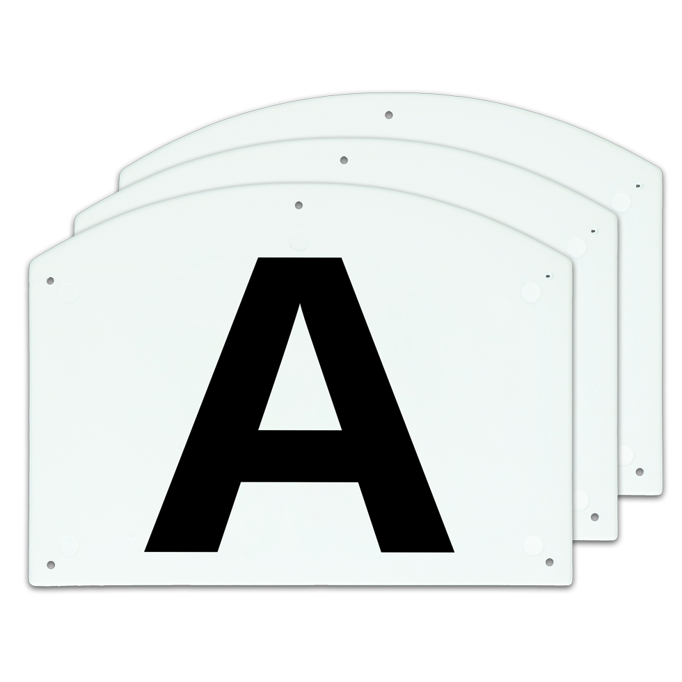 Showjumping Buchstaben Set, Kunststoff, 20 x 27 cm, 5 Stk