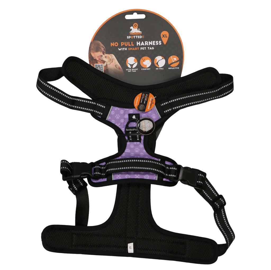 Spotted! No-Pull Hundegeschirr, Pro, lila, XL, Halsumfang 58-75 cm, Brustumfang 72-100 cm