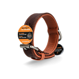 Spotted! Pro Lederhalsband aus Rindsleder, braun, hochwertig, robust