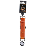 Spotted! Pro Lederhalsband aus Rindsleder, Cognac, hochwertig, robust