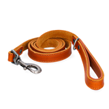 Spotted! Leder Hundeleine, Cognac, 1,8 cm, 130 cm