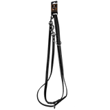 Spotted! Pro Trainingsleine, Leder, schwarz, 2 x 250 cm
