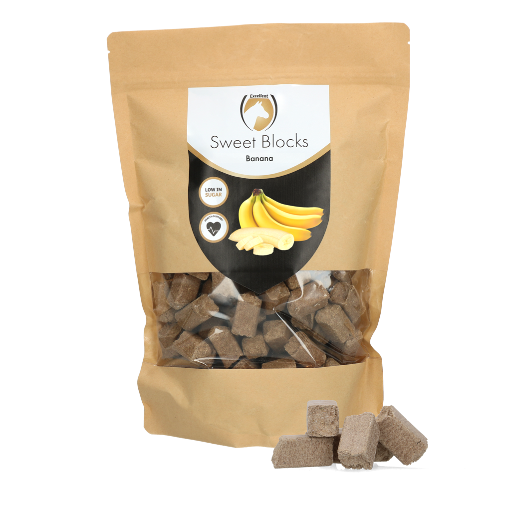 Excellent Horse Sweet Blocks Banane - Zuckerarm