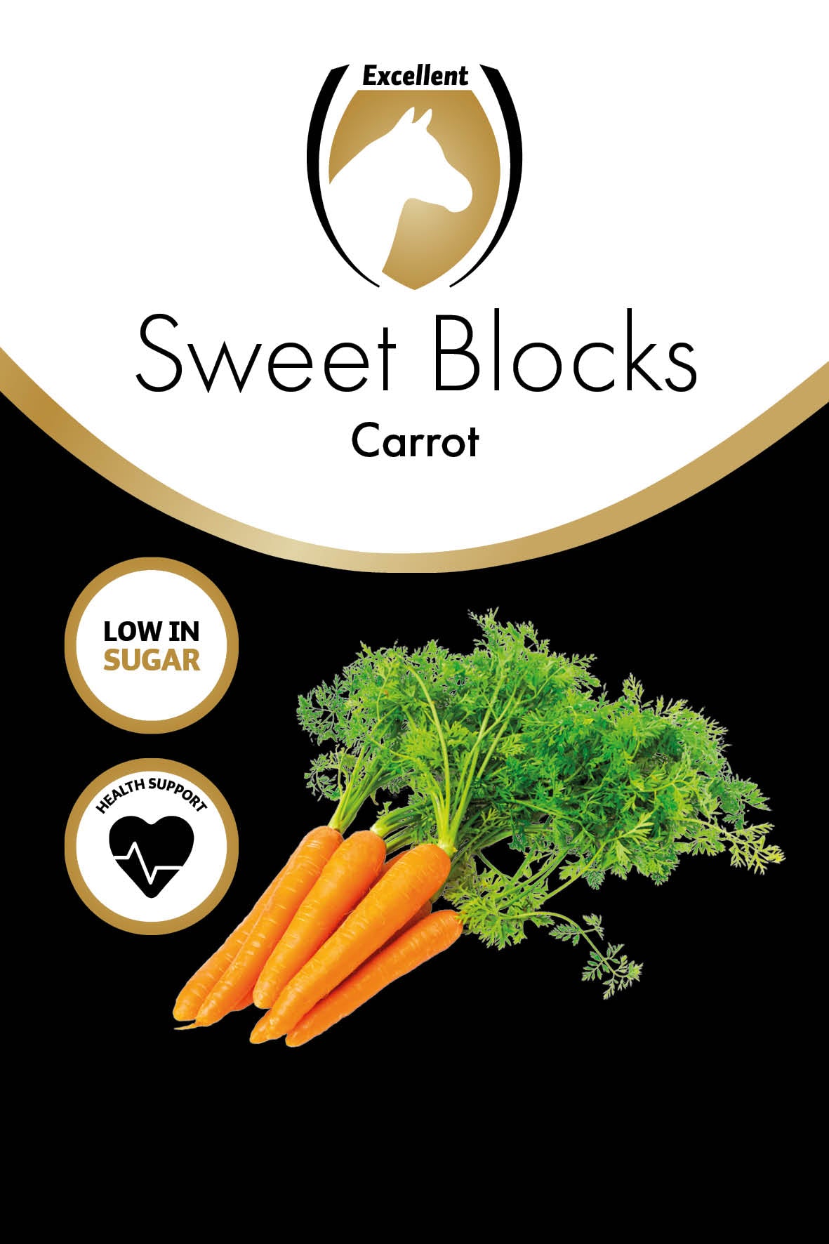 Excellent Horse Sweet Blocks Karotte - Zuckerarm