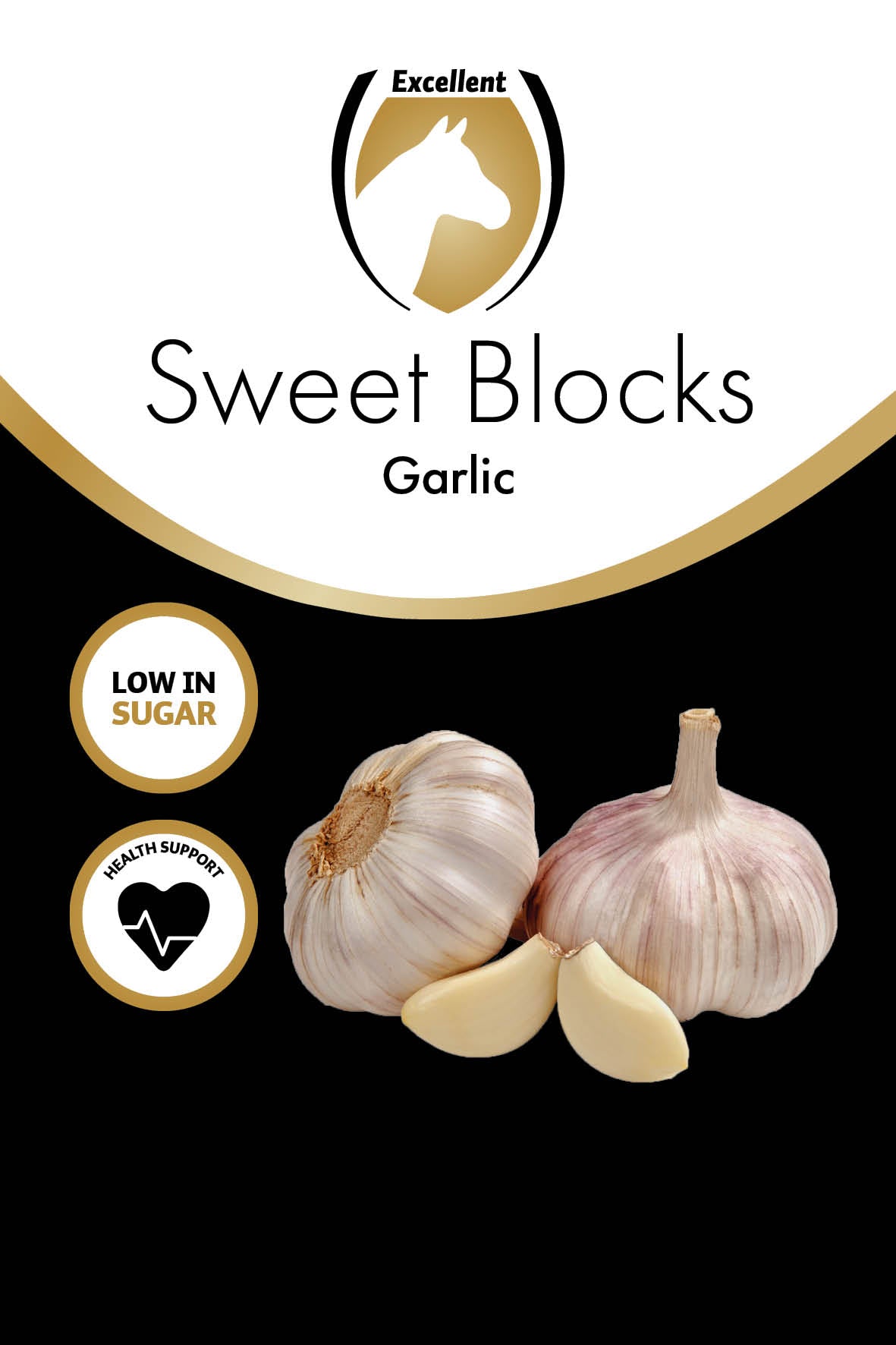 Excellent Horse Sweet Blocks Knoblauch - Zuckerarm