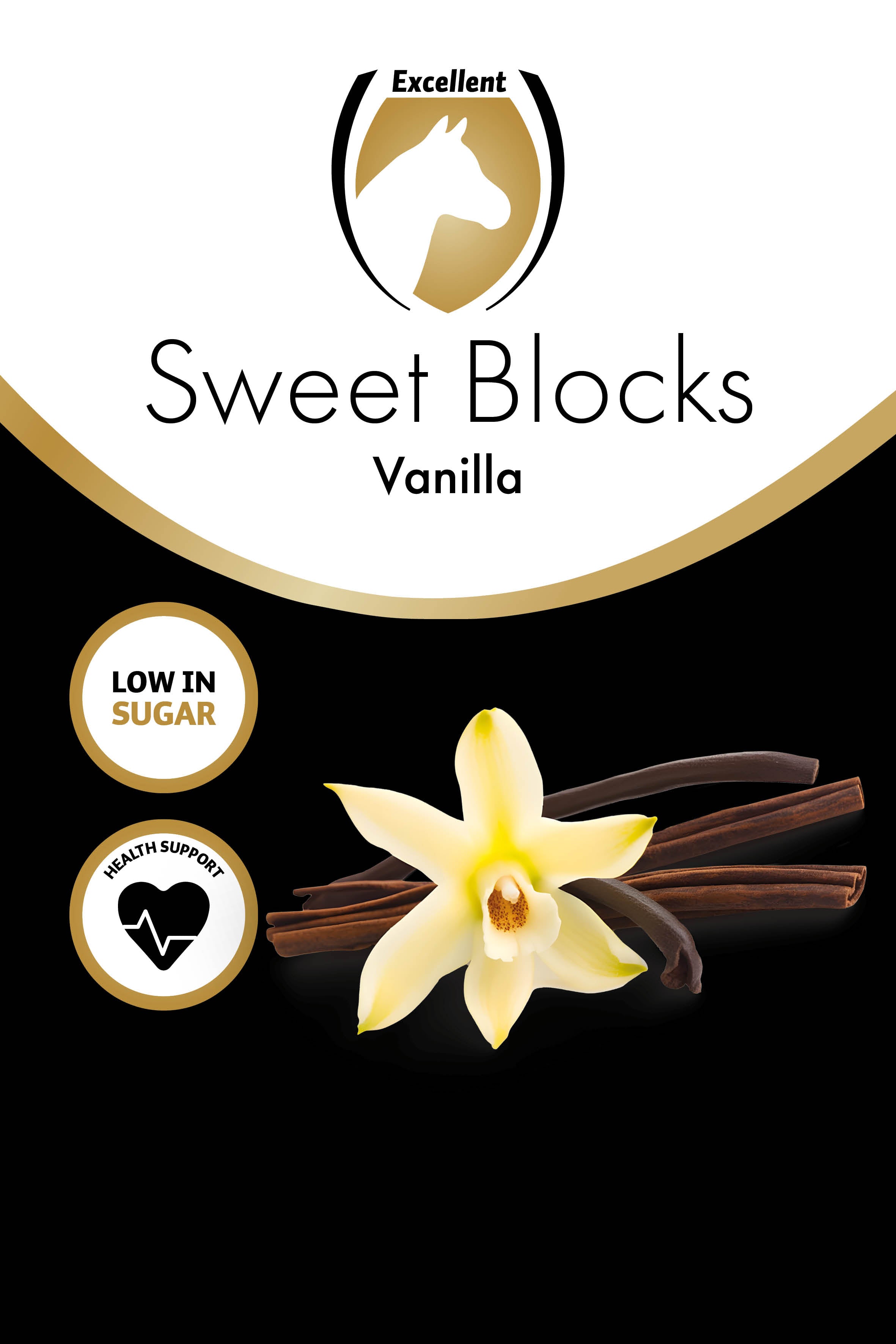 Excellent Horse Sweet Blocks Vanille - Zuckerarm