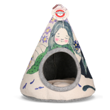 Takara Katzen Tipi, Violet Flower, 42 x 56 cm, mit Kissen