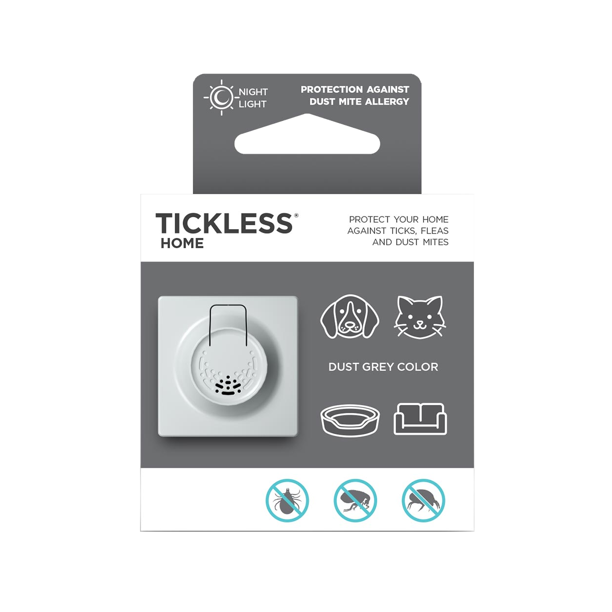 Tickless Home Ultraschall-Zeckenabwehrgerät, chemiefrei, für Haustiere und Haushalt, 30 m², EU-Stecker