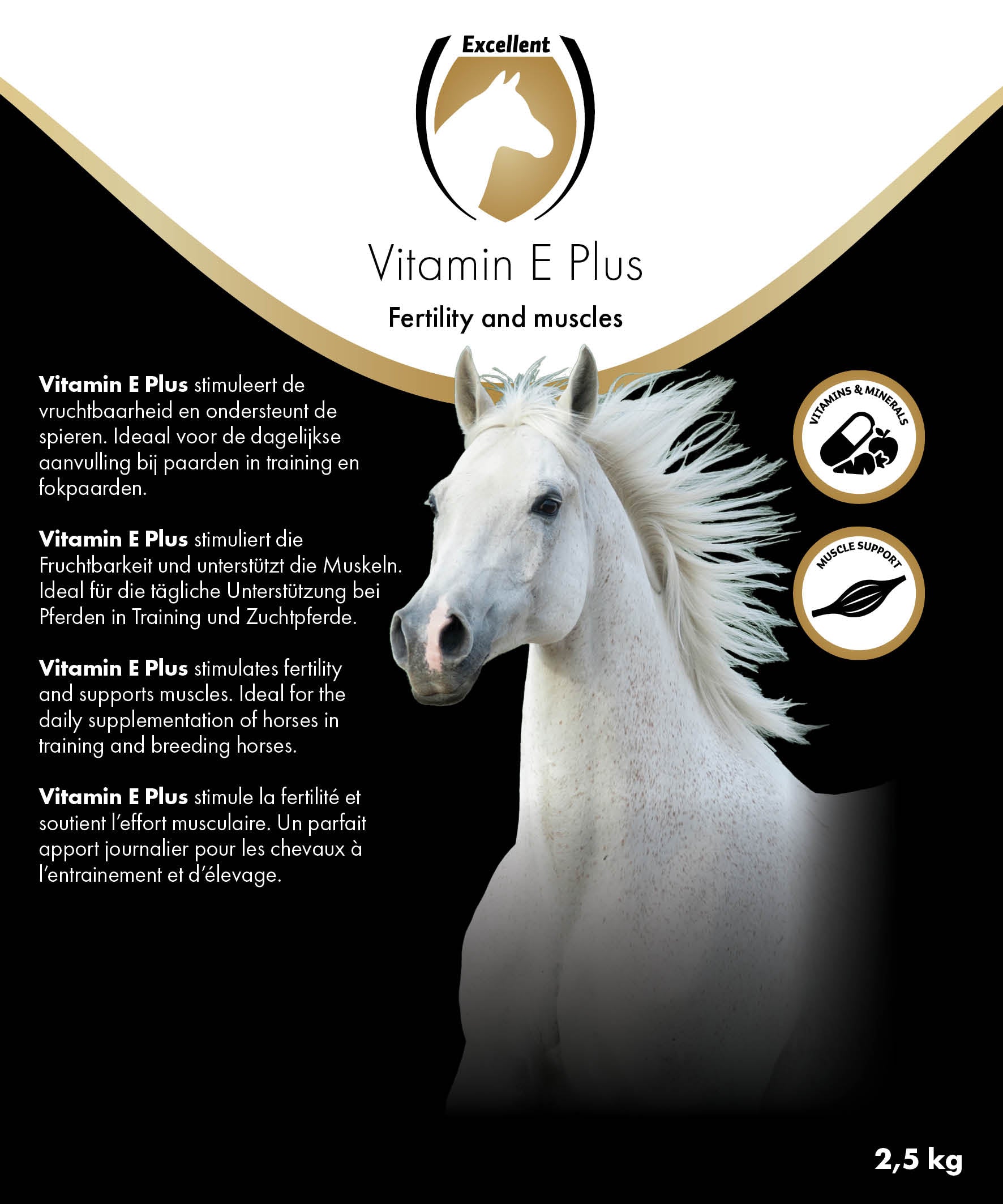 Excellent Horse Vitamin E Plus, Ergänzungsfuttermittel Pferd