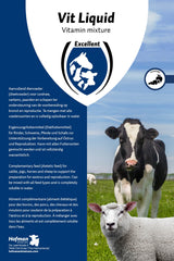 Excellent Vit Liquid Multivitamin, Ergänzungsfuttermittel, flüssig, für Rind, Schwein, Pferd, Schaf, 1 l