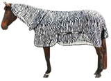 Fliegen- und Ekzemerdecke mit Halsteil, RugBe, Zebra, 195 cm