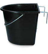 vPlast Futtertrog, Haken, Griff, 15 l, Schwarz