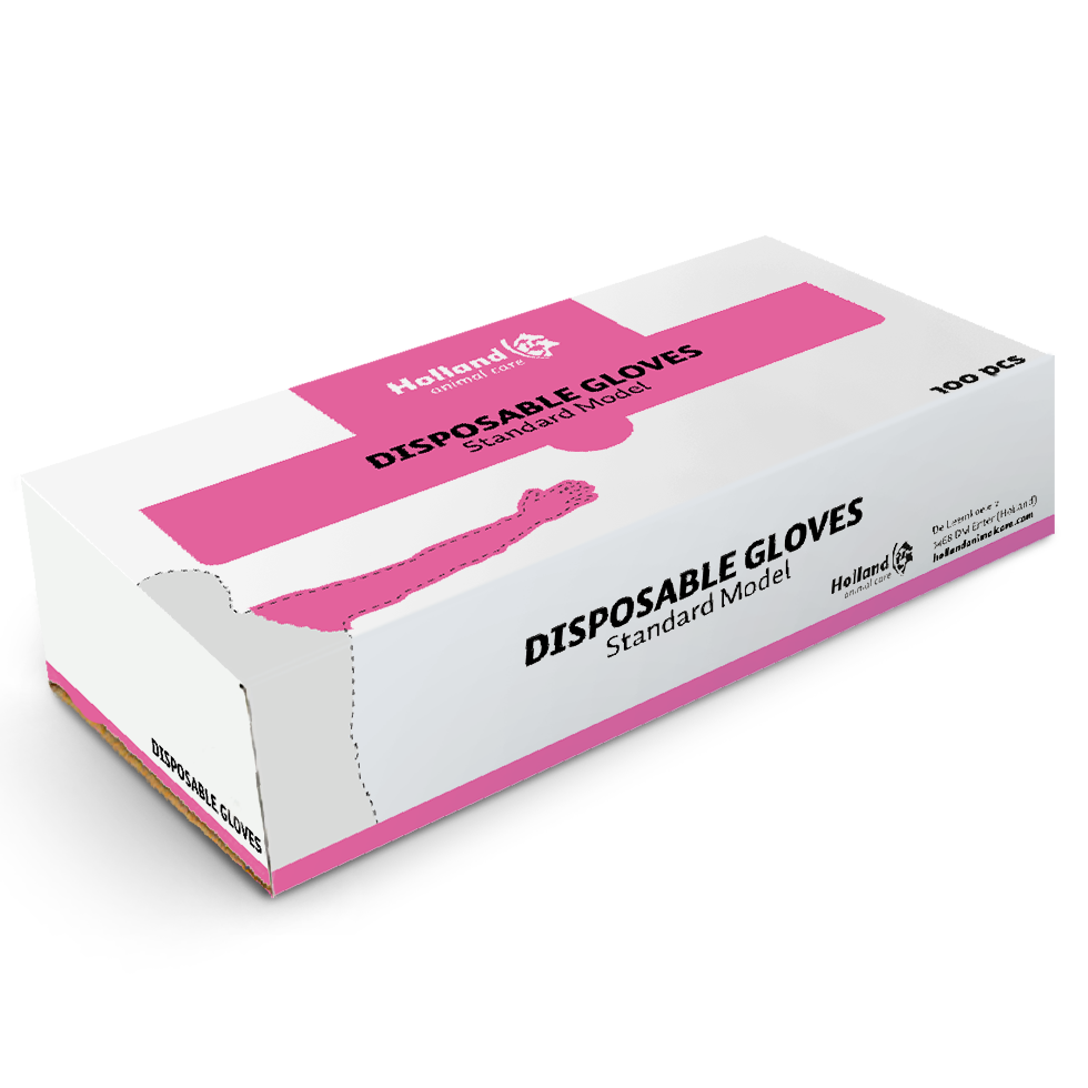 Einweghandschuhe, Holland Animal Care, 31,75 µ, 90 cm, 100 Stk