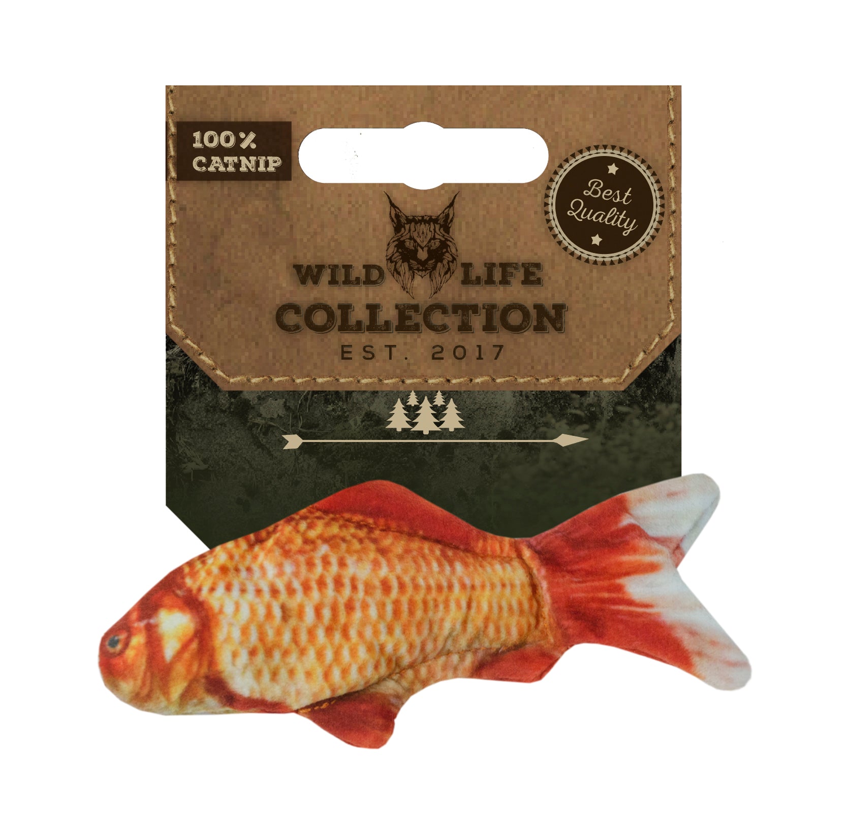 Wild Life Collection Katzenspielzeug Goldfisch, Katzenminze