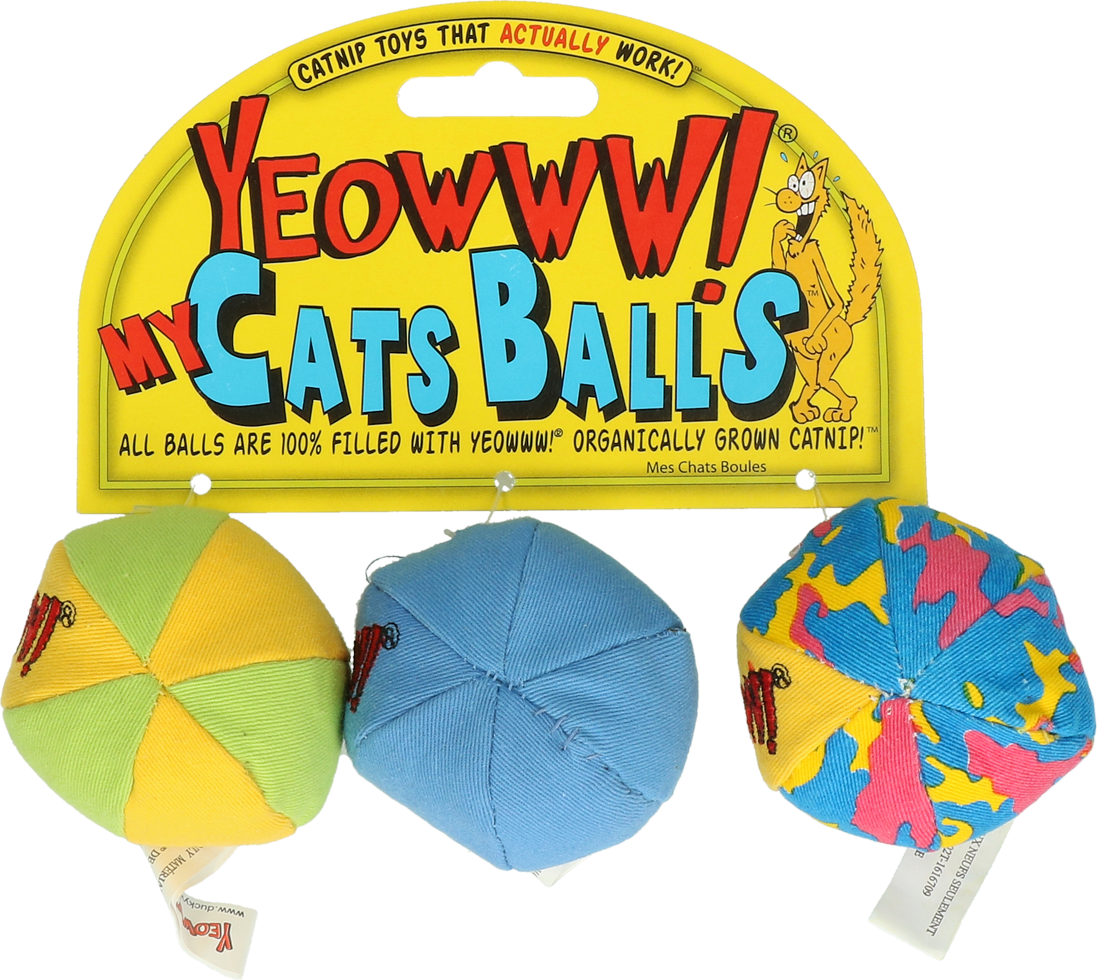 Yeowww! Katzenspielball, Katzenminze, Baumwolle, 17,7 cm