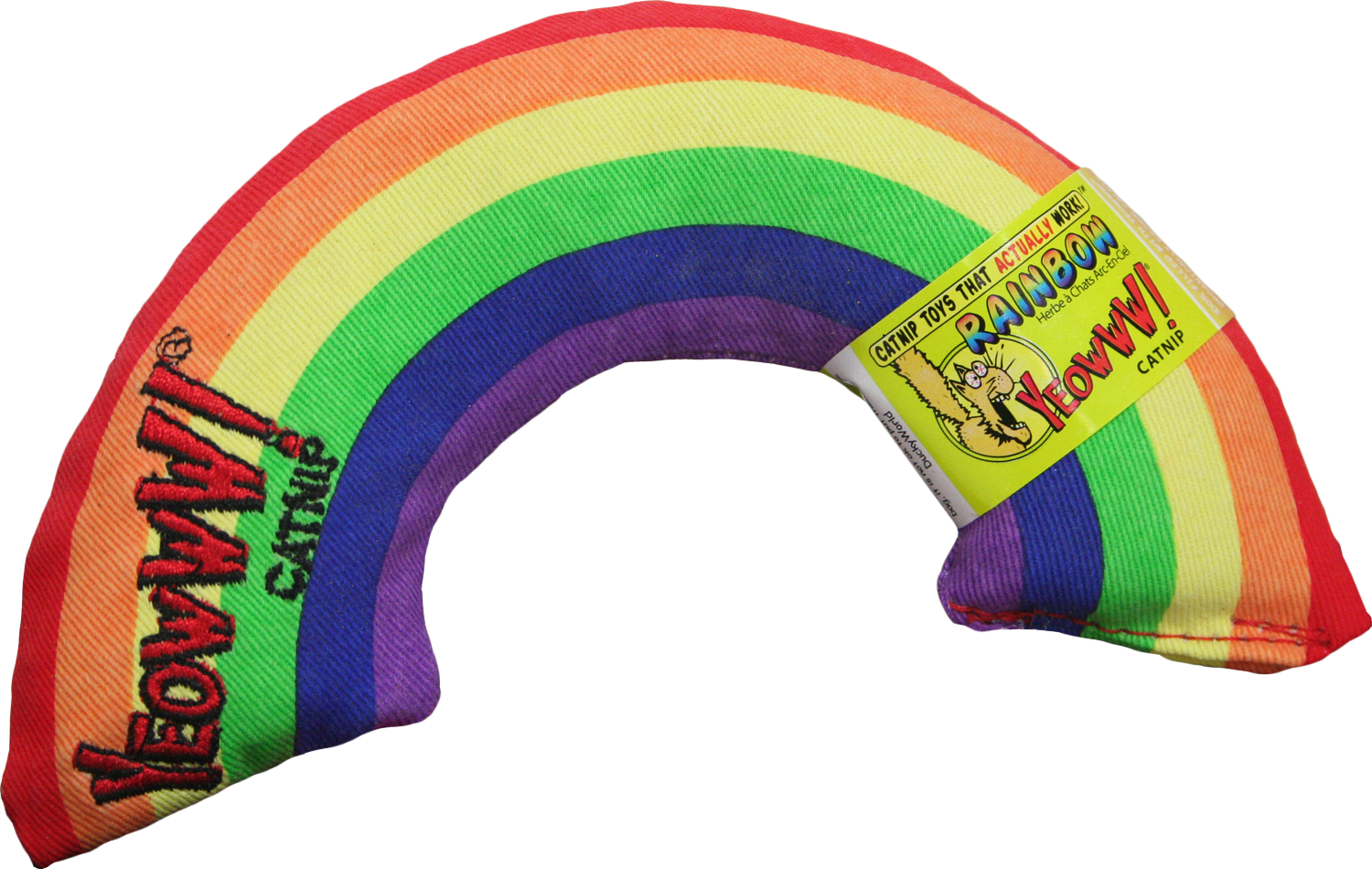 Yeowww! Katzenspielzeug Rainbow, Katzenminze, Baumwolle, 17,7 cm