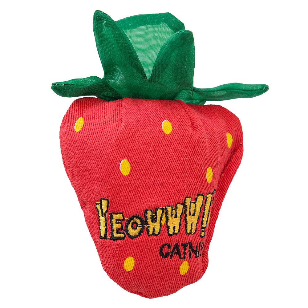 Yeowww! Strawberry - Katzenspielzeug mit biologischer Katzenminze
